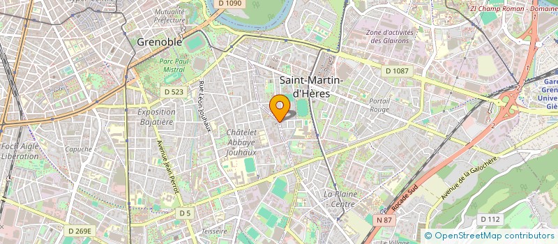 localisation de l'entreprise GRENOBLE TRANSFER  SAINT-MARTIN-D'HERES