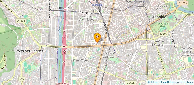 localisation de l'entreprise GRENOBLOISE DE CONSEILS ET D'ASSURANCES  GRENOBLE