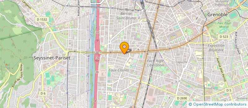 localisation de l'entreprise GRENOBLOISE POUR L'INTERNET ET LES LOGICIELS  GRENOBLE