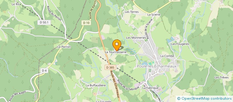 localisation de l'entreprise GRENONMALE  POULE-LES-ECHARMEAUX