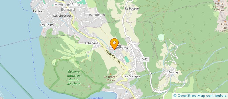 localisation de l'entreprise GRENOUILLE BLEUE  TALLOIRES-MONTMIN