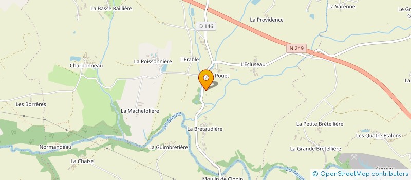 localisation de l'entreprise GRENOUILLEAU FRERES à SEVREMOINE