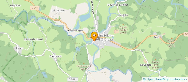localisation de l'entreprise GRENOUILLET ET FILS  SAINT-HILAIRE-LE-CHATEAU