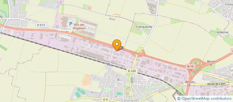 localisation de l'entreprise GRENTE à CARPIQUET