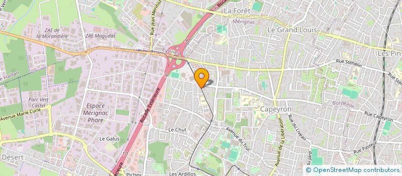 localisation de l'entreprise GREP7  MERIGNAC