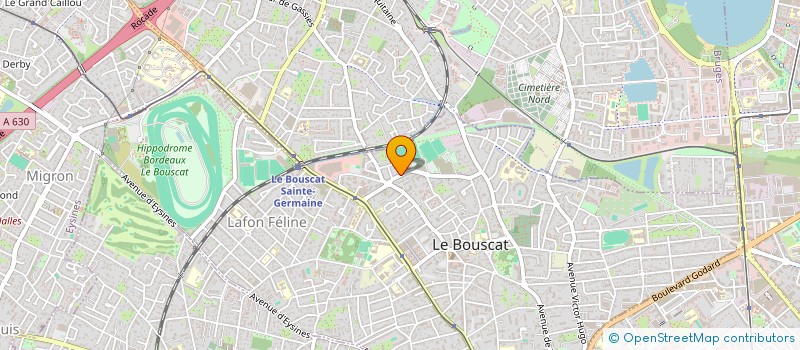 localisation de l'entreprise GREPEL  LE BOUSCAT