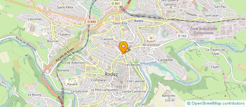 localisation de l'entreprise GREPHI IMMOBILIER à RODEZ