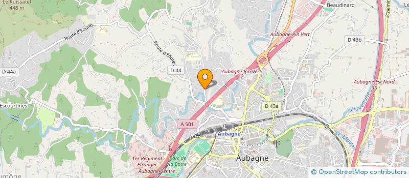 localisation de l'entreprise GRES CERAMICA à AUBAGNE