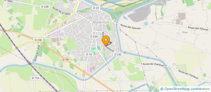 localisation de l'entreprise GRES DE PROVENCE  MALLEMORT