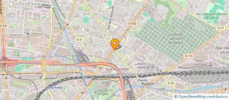 localisation de l'entreprise GRES ET COMPAGNIE à PANTIN