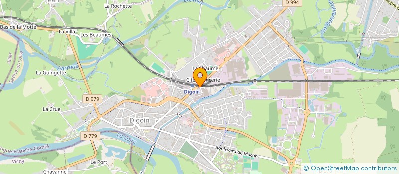 localisation de l'entreprise GRES ET POTERIES DE DIGOIN à DIGOIN