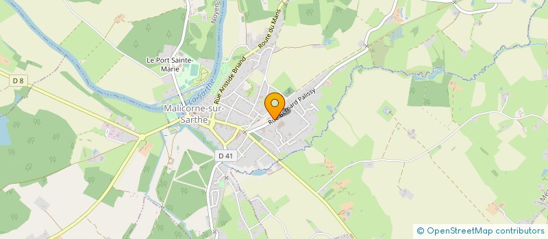 localisation de l'entreprise GRES ET POTERIES DE MALICORNE à MALICORNE-SUR-SARTHE