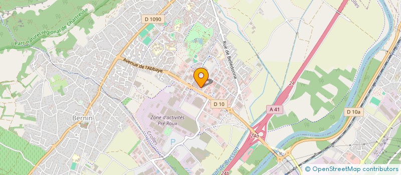 localisation de l'entreprise GRES'IMMO  CROLLES