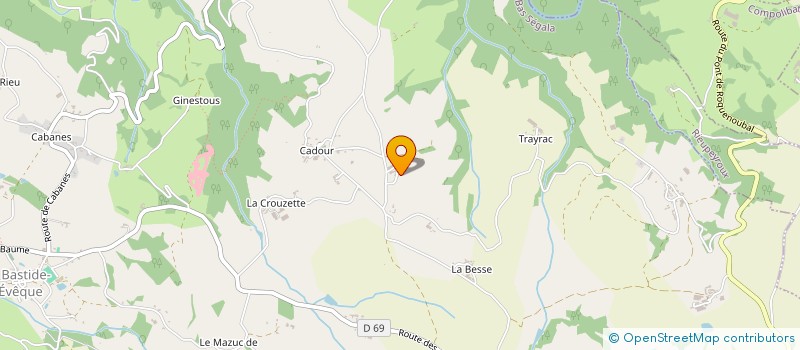 localisation de l'entreprise GRES PAUL ET ROSE  LE BAS SEGALA