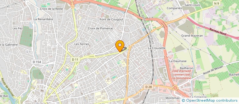 localisation de l'entreprise GRESDIS à BEZIERS