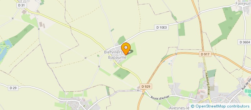 localisation de l'entreprise GRESELLE TRANSPORTS à BIEFVILLERS-LES-BAPAUME