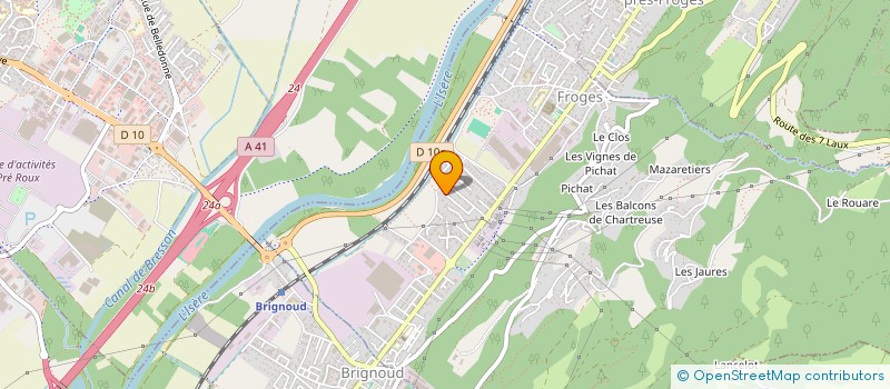 localisation de l'entreprise GRESI EXPRESS  FROGES