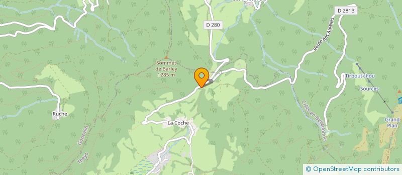 localisation de l'entreprise GRESI'NETT  CRETS EN BELLEDONNE