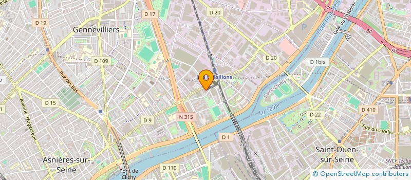 localisation de l'entreprise GRESILLON- POPETTE  ASNIERES-SUR-SEINE