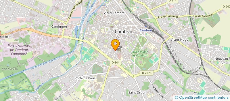 localisation de l'entreprise GRESILLON VOYAGES SARL à CAMBRAI