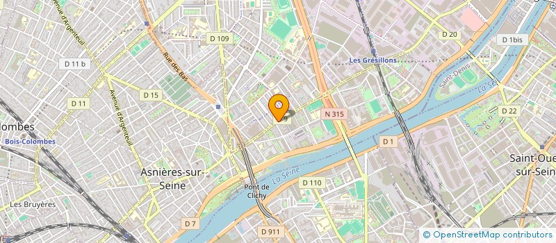 localisation de l'entreprise GRESILLONS COIFFURE  ASNIERES-SUR-SEINE