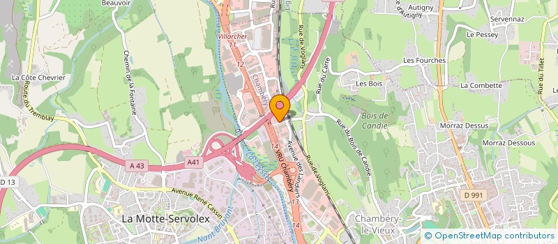 localisation de l'entreprise GRESITEC MANAGEMENT  CHAMBERY