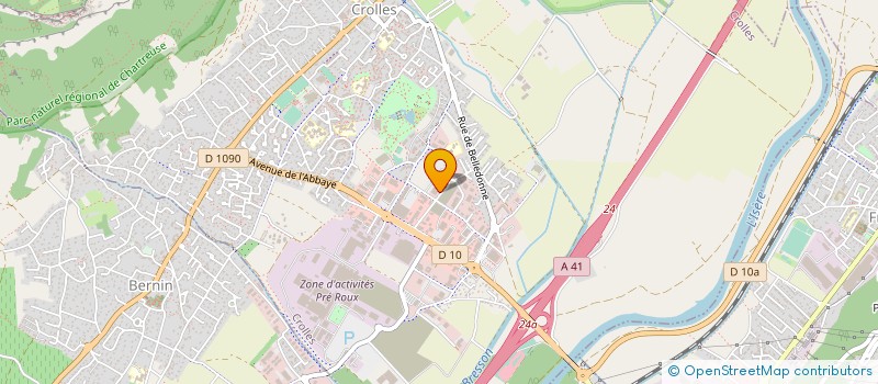 localisation de l'entreprise GRESIVAUDAN CAOUTCHOUC à CROLLES