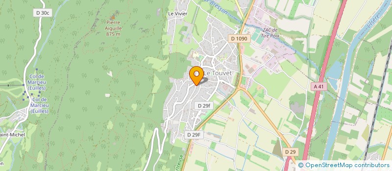 localisation de l'entreprise GRESIVAUDAN EVASION  LE TOUVET