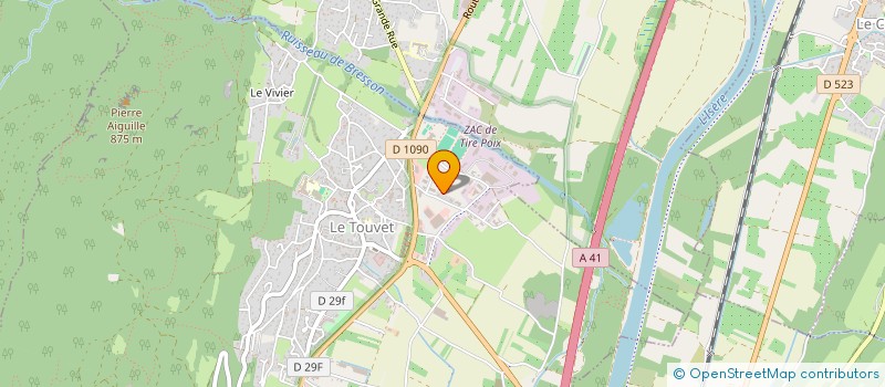 localisation de l'entreprise GRESIVAUDAN NATURE  LE TOUVET