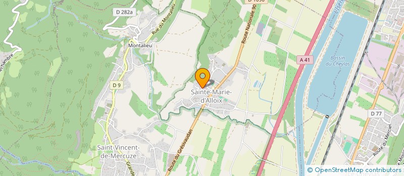 localisation de l'entreprise GRESIVAUDAN PISCINE - SPA - PAYSAGE  SAINTE-MARIE-D'ALLOIX