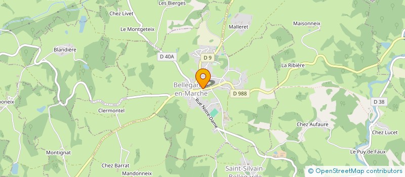 localisation de l'entreprise GRESSENT ENDY LAURENT 02 à BELLEGARDE-EN-MARCHE