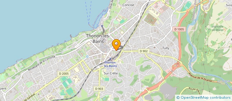 localisation de l'entreprise GRESY-CLEM à THONON-LES-BAINS