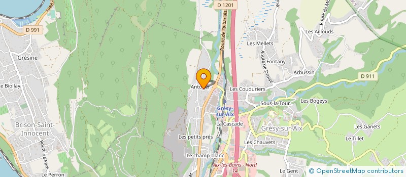 localisation de l'entreprise GRESY POSES SERVICES à GRESY-SUR-AIX