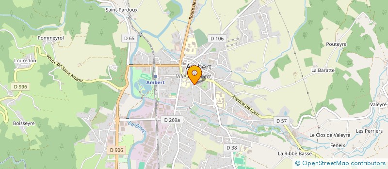 localisation de l'entreprise GRESY POST  AMBERT