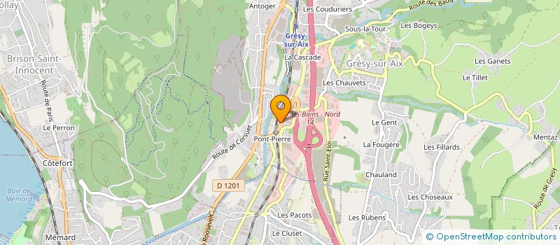 localisation de l'entreprise GRESY VB à GRESY-SUR-AIX