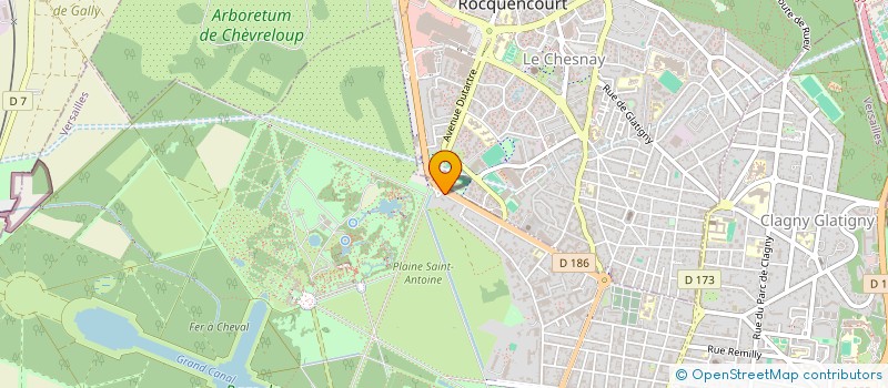 localisation de l'entreprise GRET RESTAURATION à VERSAILLES