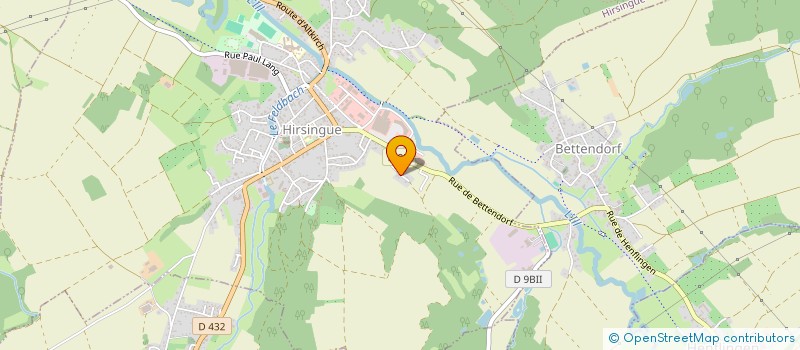 localisation de l'entreprise GRETEL  HIRSINGUE