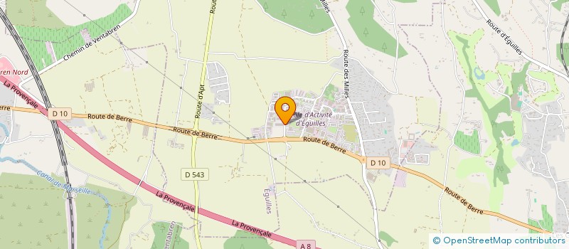 localisation de l'entreprise GRETINA à EGUILLES