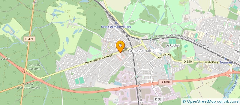 localisation de l'entreprise GRETOUR  GRETZ-ARMAINVILLIERS