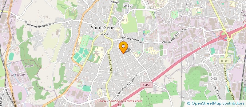 localisation de l'entreprise GRETTI SARL  SAINT-GENIS-LAVAL