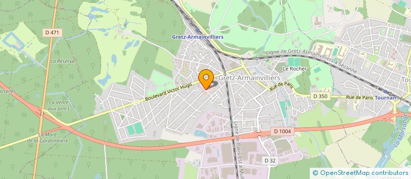 localisation de l'entreprise GRETZ CONTROLES TECHNIQUES AUTOMOBILES à GRETZ-ARMAINVILLIERS