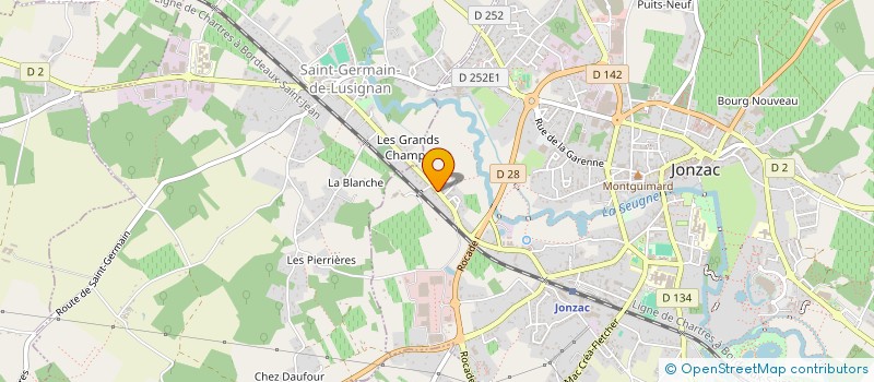 localisation de l'entreprise GREUIN FOSSOYAGE  JONZAC