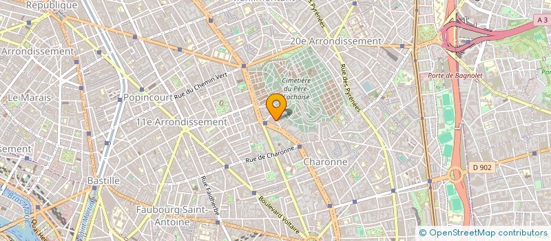 localisation de l'entreprise GREVAL à PARIS