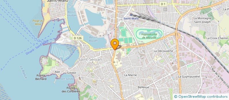 localisation de l'entreprise GREVES DE CHASLES  SAINT-MALO