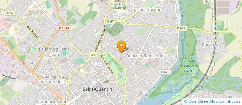 localisation de l'entreprise GREVIC  SAINT-QUENTIN