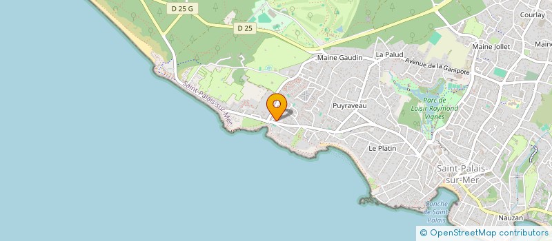 localisation de l'entreprise GREVIN  SAINT-PALAIS-SUR-MER