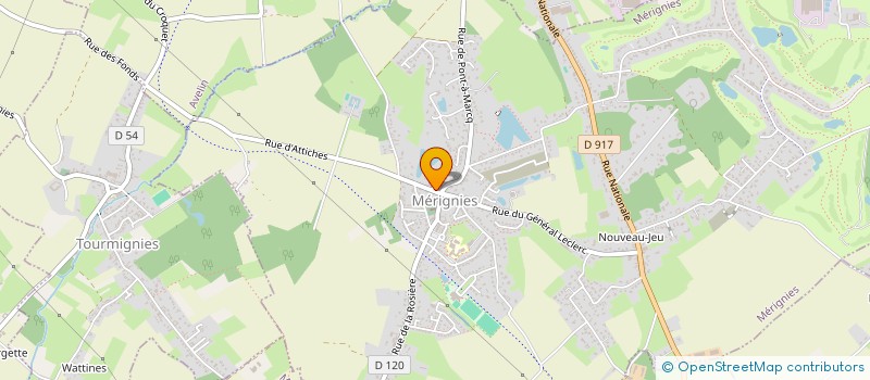 localisation de l'entreprise GREY 59  MERIGNIES