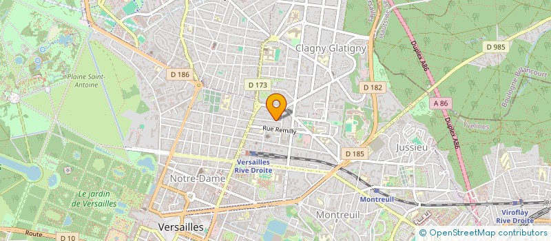 localisation de l'entreprise GREY MATTER à VERSAILLES