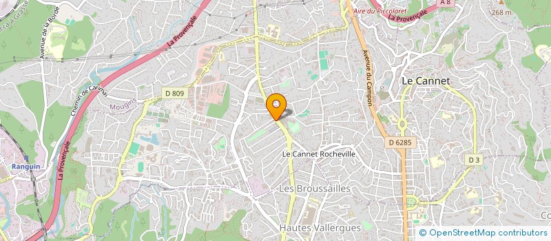 localisation de l'entreprise GREY'RIVIERA à LE CANNET
