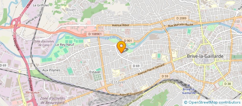 localisation de l'entreprise GREZE à BRIVE-LA-GAILLARDE
